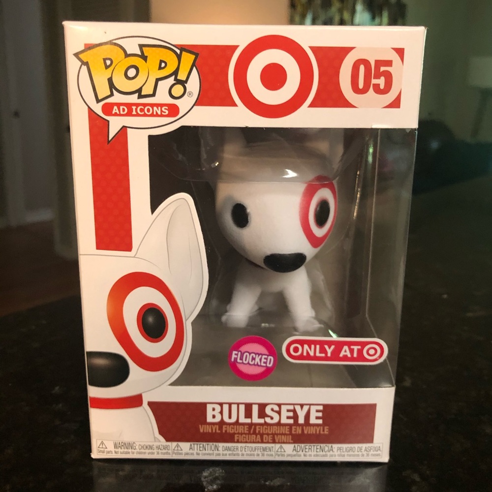 Flocked Bullseye Funko POP #05 Target Exclusive
